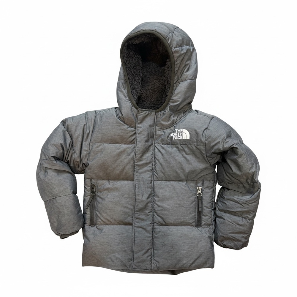 The North Face Charcoal Quilted Hooded Jacket